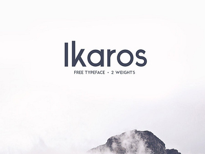 Ikaros - Free Minimal Typeface apparel branding design font font family free font free fonts freebie freebies typeface typefaces typogaphy typography