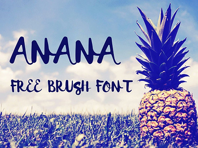 Anana - Free Brush Font apparel design font font family free brush font free font free fonts freebie freebies typeface typefaces typogaphy typography