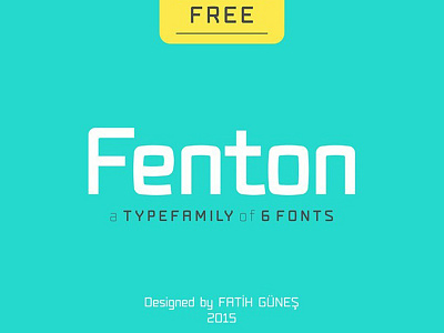 Fenton Free Font design font font family free font free fonts freebie freebies typeface typefaces typogaphy typography