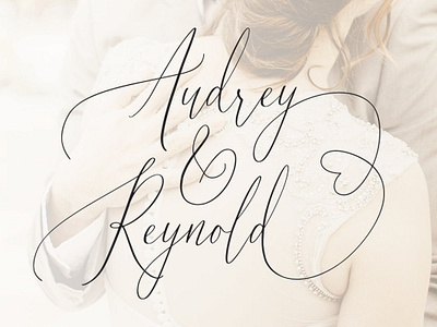 Audrey & Reynold Free Wedding Font