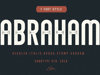 Abraham Free Font Family