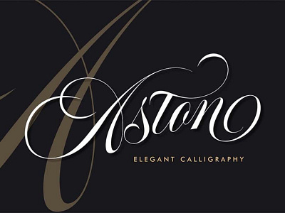Aston Free Elegant Calligraphy Font font font family free font free fonts freebie freebies typeface typefaces typogaphy typography