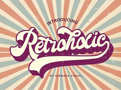 Retroholic Free Vintage Font Download apparel branding design font font family free brush font free font free fonts free geometric font free handwritten font freebie freebies typeface typefaces typogaphy typography