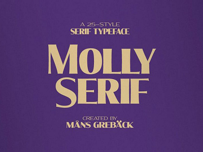 Molly Free Serif Font Family
