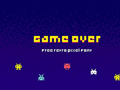 Game Over Free Pixel Font