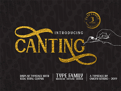 Canting Free Display Typeface design font free font free fonts freebie freebies typeface typefaces typogaphy typography