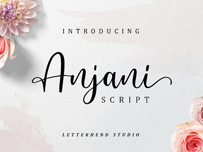 Anjani Free Script Font font font family free font free fonts freebie freebies typeface typefaces typogaphy typography