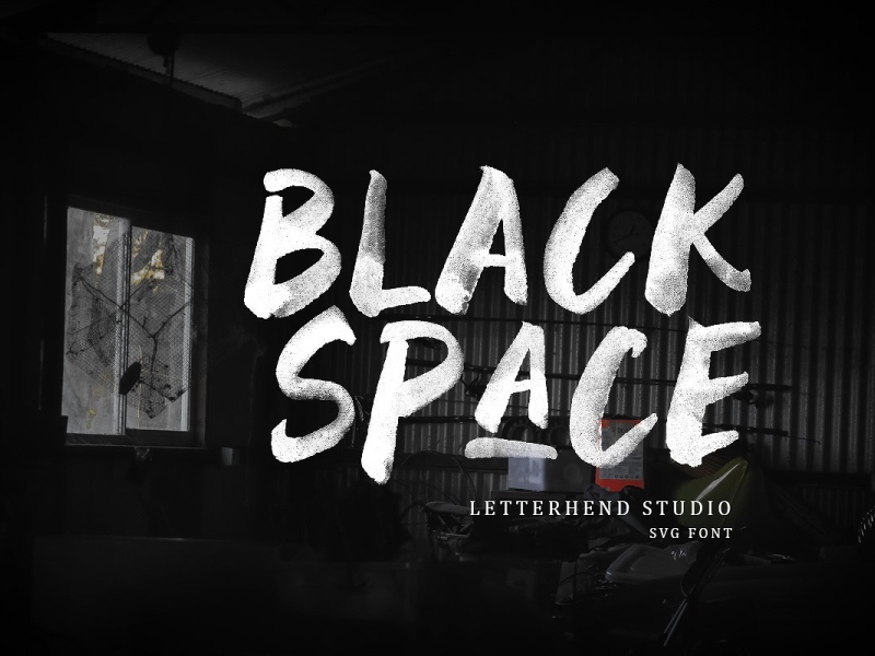 Black Space Free Svg Font By Kendrick Smith On Dribbble