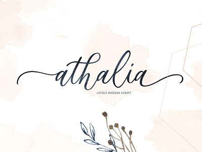 Athalia Free Script Font design font font family free font free fonts freebie freebies typeface typefaces typogaphy typography