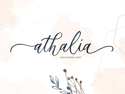 Athalia Free Script Font