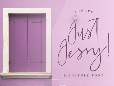 Just Jessy - Free Signature Font