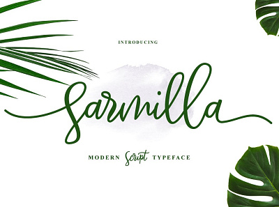 Sarmilla - Free Modern Script Font font font family free font free fonts freebie freebies typeface typefaces typogaphy typography