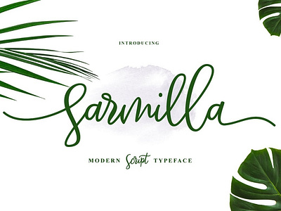 Sarmilla - Free Modern Script Font