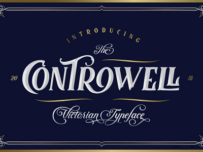 Controwell Free Victorian Typeface design font free font free fonts freebie freebies typeface typefaces typogaphy typography
