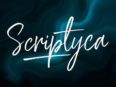 Scriptyca Free Brush Font design font free font free fonts freebie freebies typeface typefaces typogaphy typography
