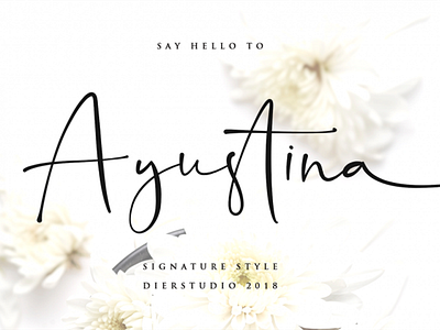 Ayustina Free Signature Style Font font font family free font free fonts freebie freebies typeface typefaces typogaphy typography