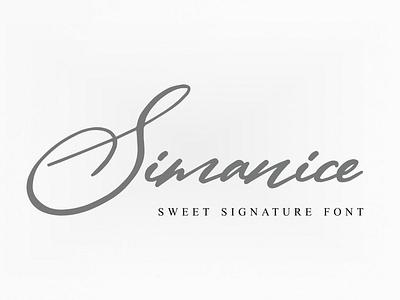 Simanice Signature Font