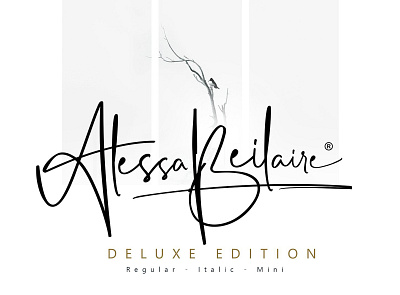 Alessa Beilaire Free Deluxe Edition Font font font family free font free fonts freebie freebies typeface typefaces typogaphy typography
