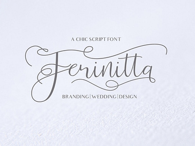 Ferinitta Free Calligraphy Font