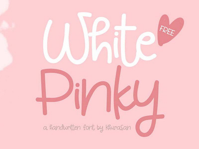 White Pinky - free casual handwritten font font font awesome font design font family fonts free font free fonts freebie freebies typeface typography typography design