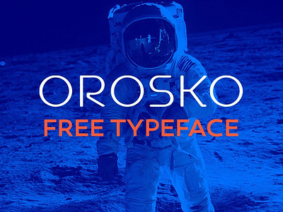 Orosko - free geometric typeface