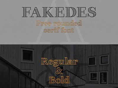 Fakedes - free rounded font