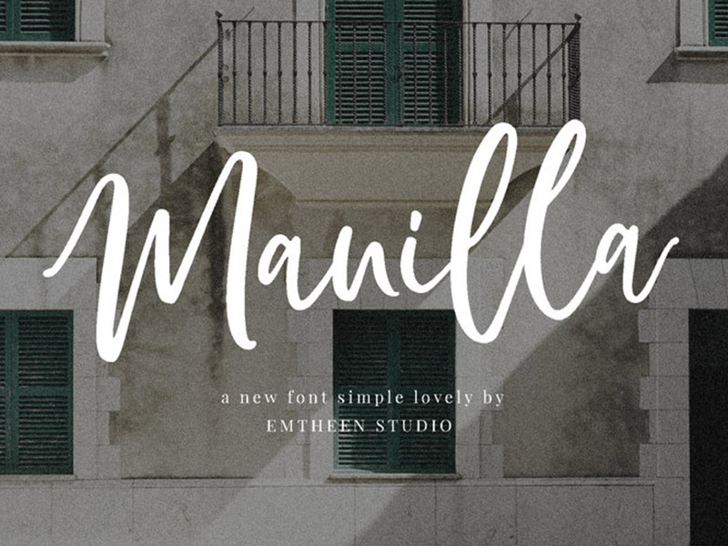 Manilla - free simple script-style font typography design typography typeface free fonts free font freebies freebie fonts font family font design font awesome font