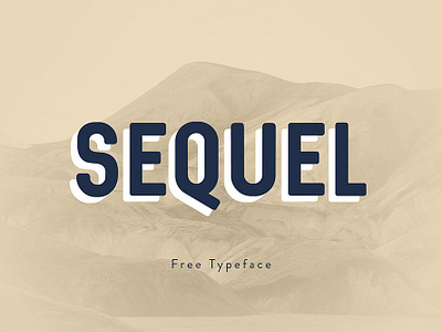 Sequel Free Headline Font font font design font family fonts free font free fonts freebie freebies typeface typography typography design vintage font