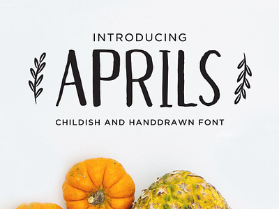 Aprils - Free Hand drawn Font font font awesome font design font family fonts free font free fonts freebie freebies typeface typography typography design
