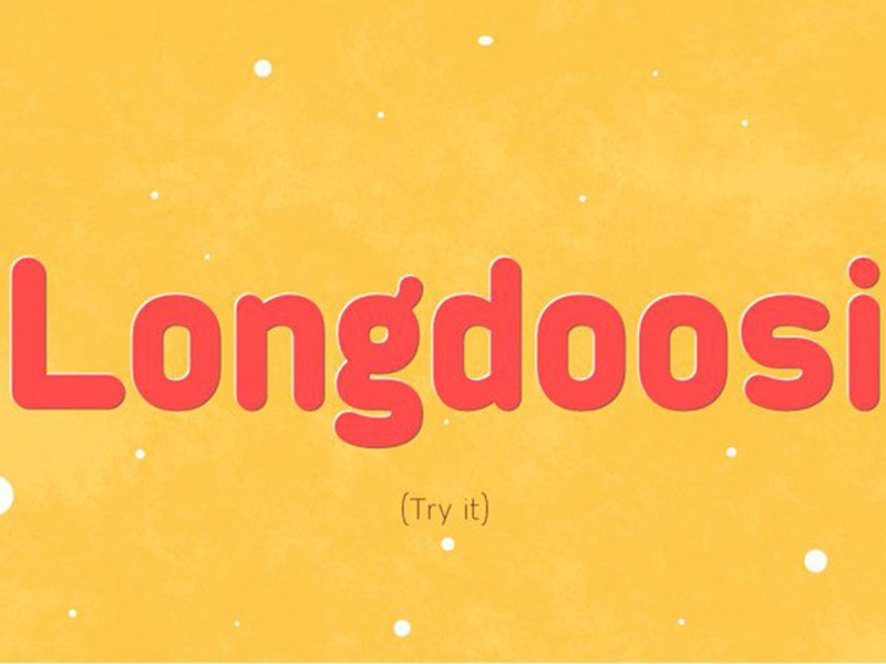 LongDoosi Font typography design font awesome typography typeface free fonts free font freebies freebie fonts font family font design font
