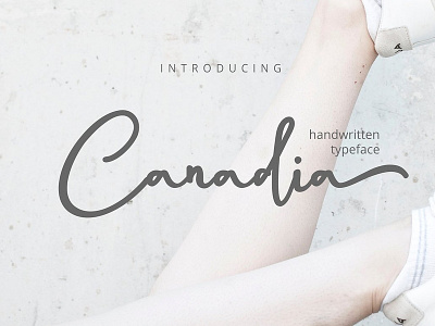 Canadia Script Handwritten Font