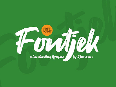 Fontjek - Free Script Font font font design font family fonts free font free fonts freebie freebies typeface typography