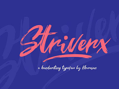 Stiverx - Free Brush Script Font font font design font family fonts free font free fonts freebie freebies typeface typography