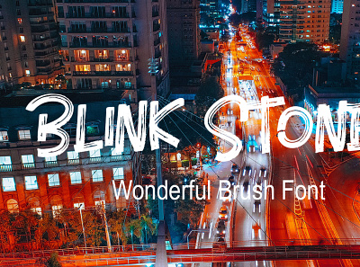 Blink Stones Wonderful Brush Font Free font font design fonts freebie typography