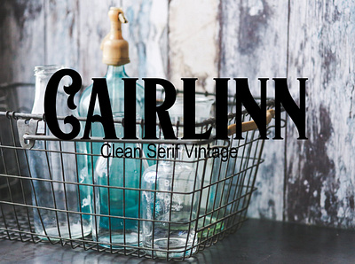 Cairlinn Clean Serif Vintage Font font font design fonts freebie typography