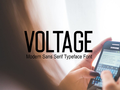Voltage Modern Sans Serif Typeface Font Free font font design fonts freebie typography