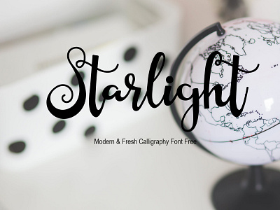 Starlight Modern & Fresh Calligraphy Font Free font font design fonts freebie typography