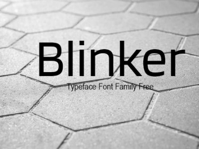 Blinker Typeface Font Family Free font font design fonts freebie typography