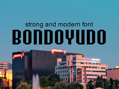 Bondoyudo strong and modern Font Free