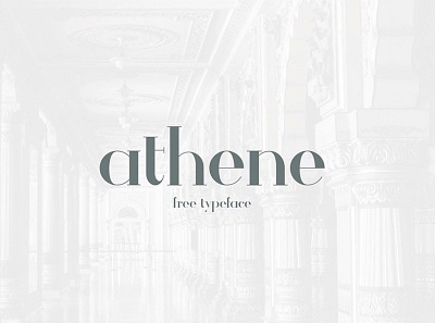 Athene serif font Free font font design fonts freebie typography