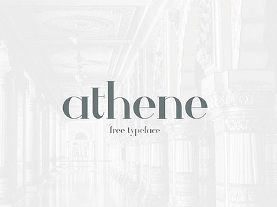 Athene serif font  Free