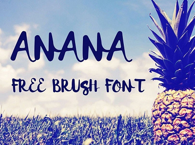 Anana Handmade brush font Free font font design fonts freebie typography