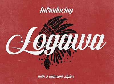 Logawa Handpainted Font Free font font design fonts freebie typography