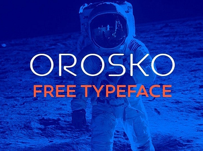 Orosko Geometric typeface Font Free font font design fonts freebie