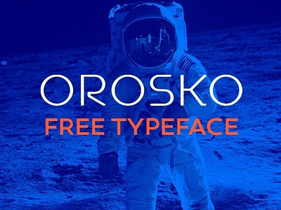 Orosko Geometric typeface Font Free