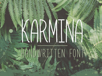 Karmina Handwritten Font Free font font design fonts freebie