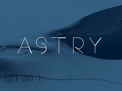 Astry Uppercase Typeface Font Free