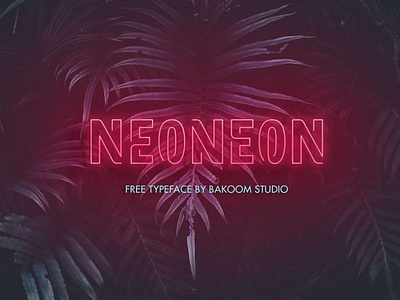 Neoneon Neon style typeface Font Free font font design fonts freebie typography