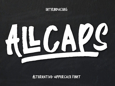 All Caps Handwriting Font Free font font design fonts freebie typography