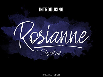 Rosianne Bold and unique Handwritten font Free